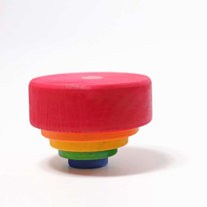 5 Bols empilables multicolores (rouges) - Grimm’s - Image 7