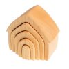 Maisons empilables naturelles 5 morceaux - Grimm's