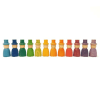 12 personnages arc-en-ciel avec chapeau (wizard) - Grapat