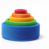 5 Bols empilables multicolores (bleus) - Grimm's