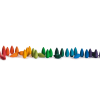 36 Flocons arc-en-ciel - Mandala - Grapat