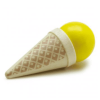 Cornet de crème glacée jaune - Erzi