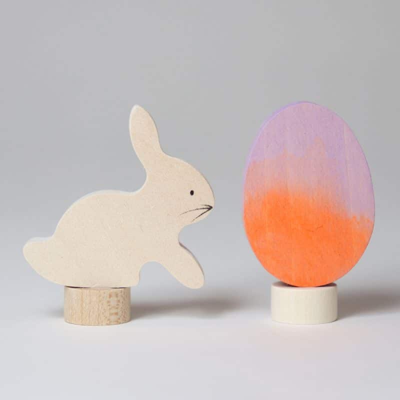 Ensemble BATIK orange (lapin et œuf) - Grimm's - Image 7