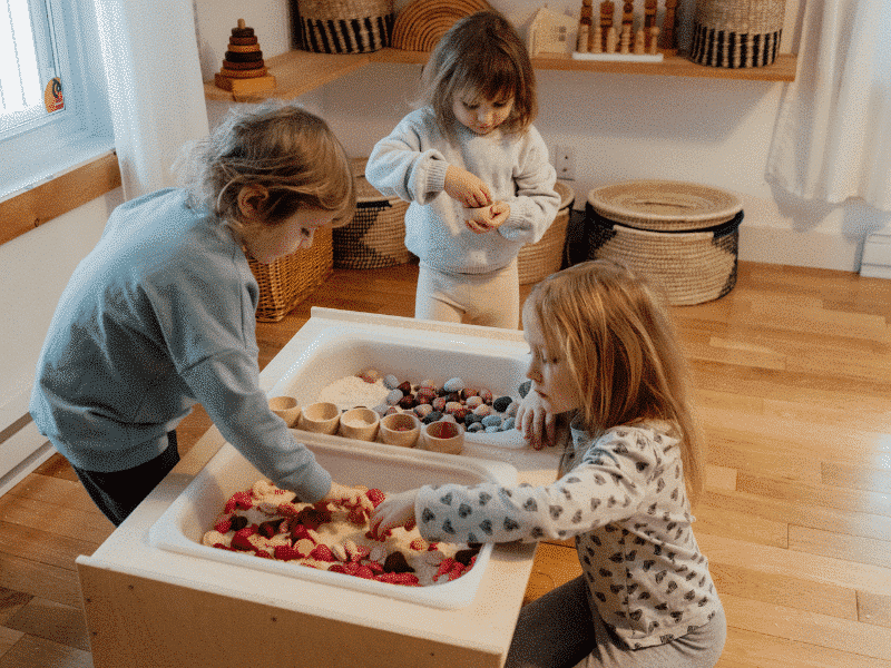 Parcours de 2 formations - Le jeu initié par l'enfant et Initiation au matériel polyvalent