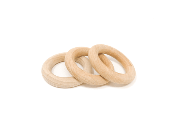 3 Anneaux en bois naturel - Grapat