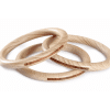 3 Grands Anneaux en bois naturel - Grapat