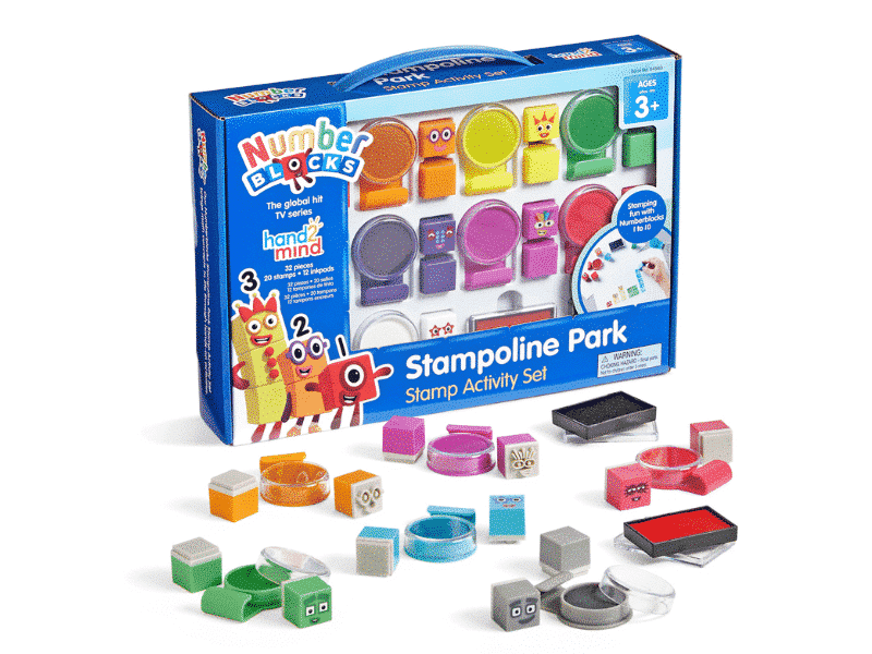 Numberblocks - Ensemble d'activités étampes Stampoline Park