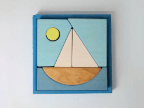 Ensemble de construction et Casse-tête créatif - Voilier - Grimm’s