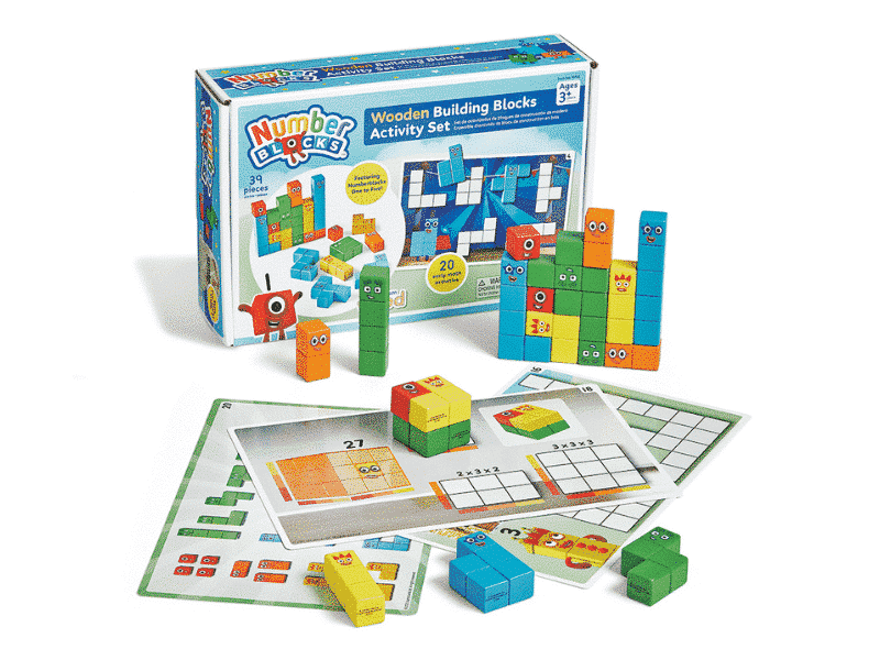 Numberblocks - Blocs en bois 1 à 5 avec cartes d'activités