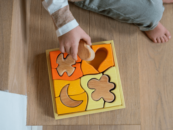 Ensemble de construction et Casse-tête créatif - Formes jaunes - Grimm’s