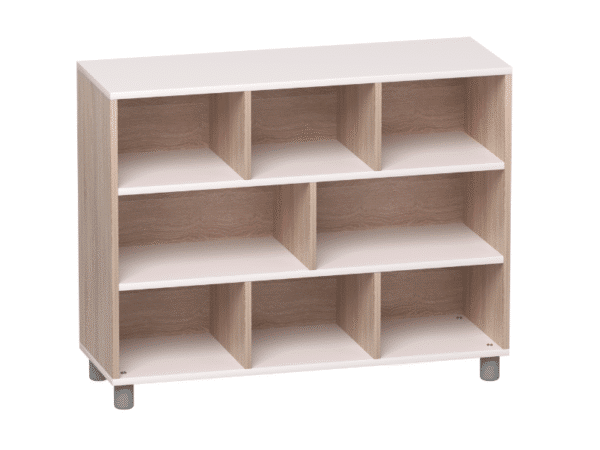 Meuble de rangement à dos fermé (large) - 8 compartiments et 3 étages