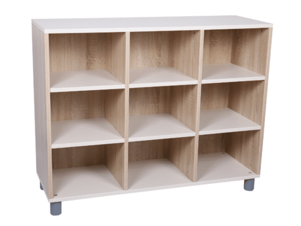 Meuble de rangement à dos fermé - 9 compartiments et 3 étages