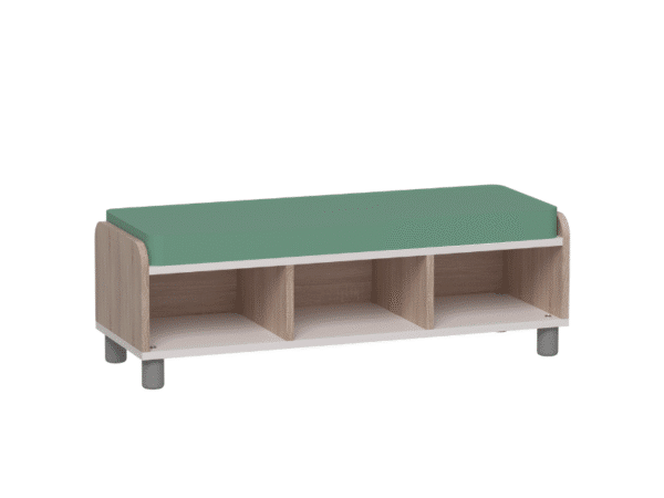 Banc avec rangements intégrés et matelas