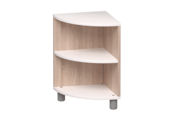 Meuble de rangement d'extrémité ou angulaire - 2 étages