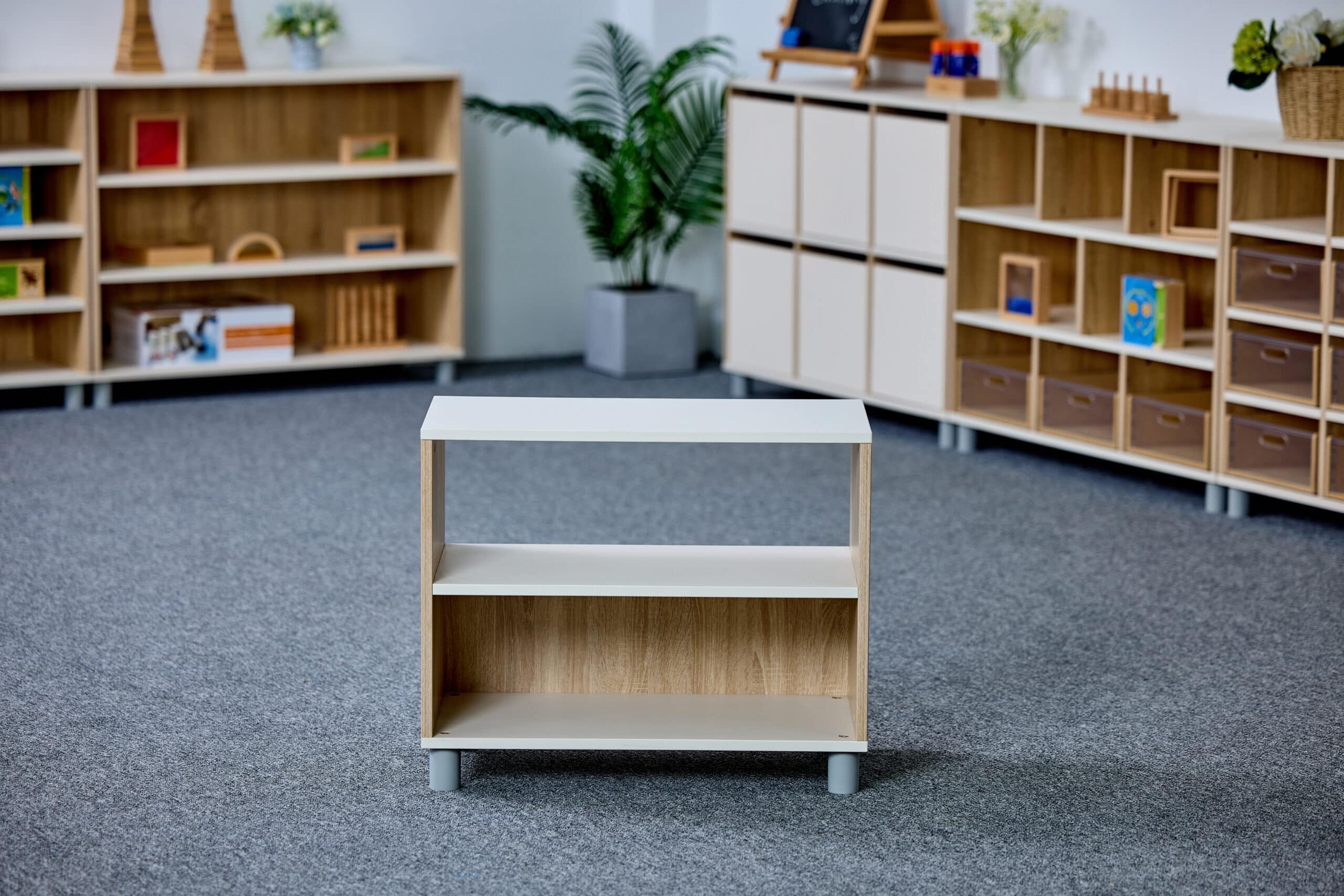 Meuble de rangement à dos semi-fermé - 2 étages – Image 4