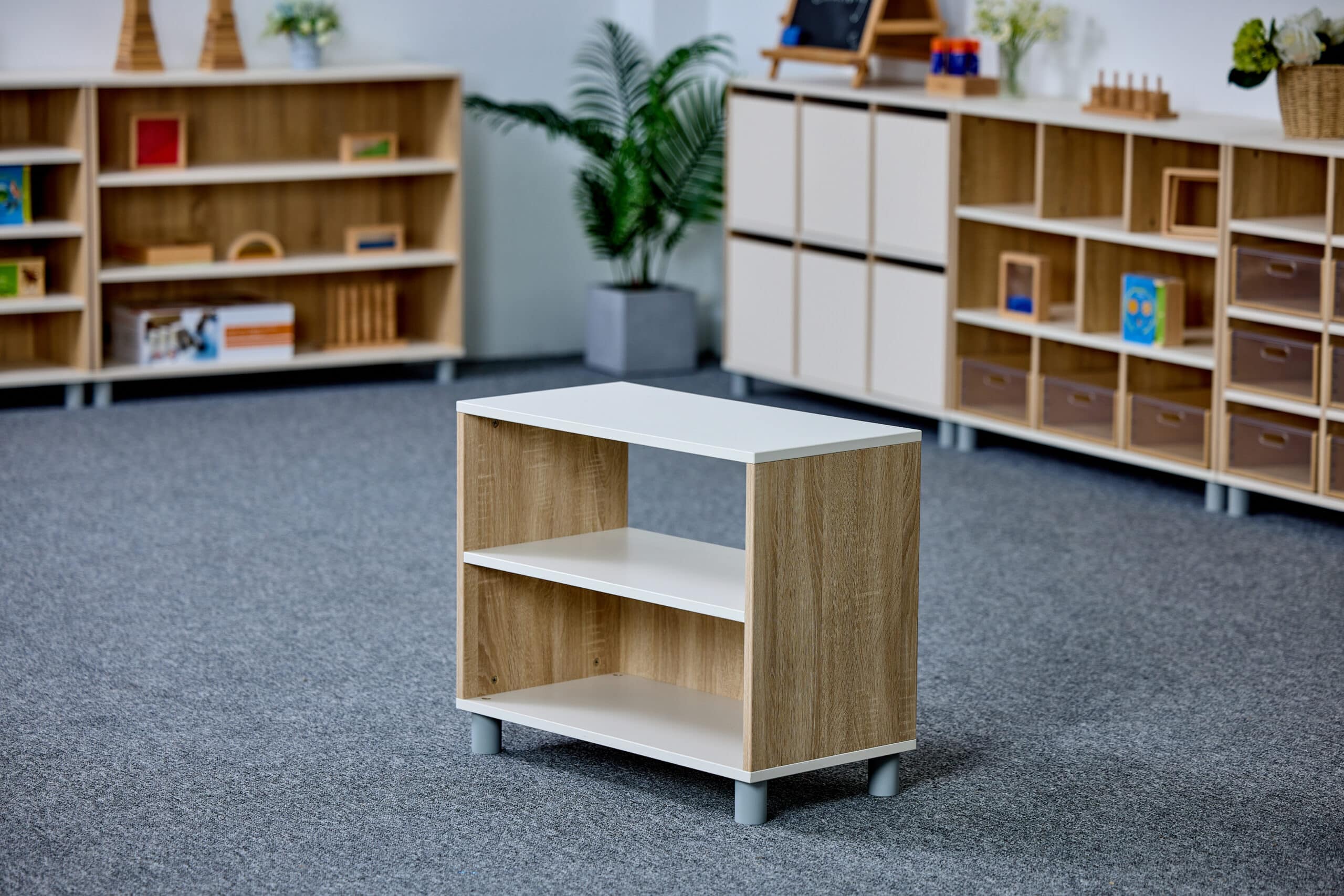 Meuble de rangement à dos semi-fermé - 2 étages – Image 8