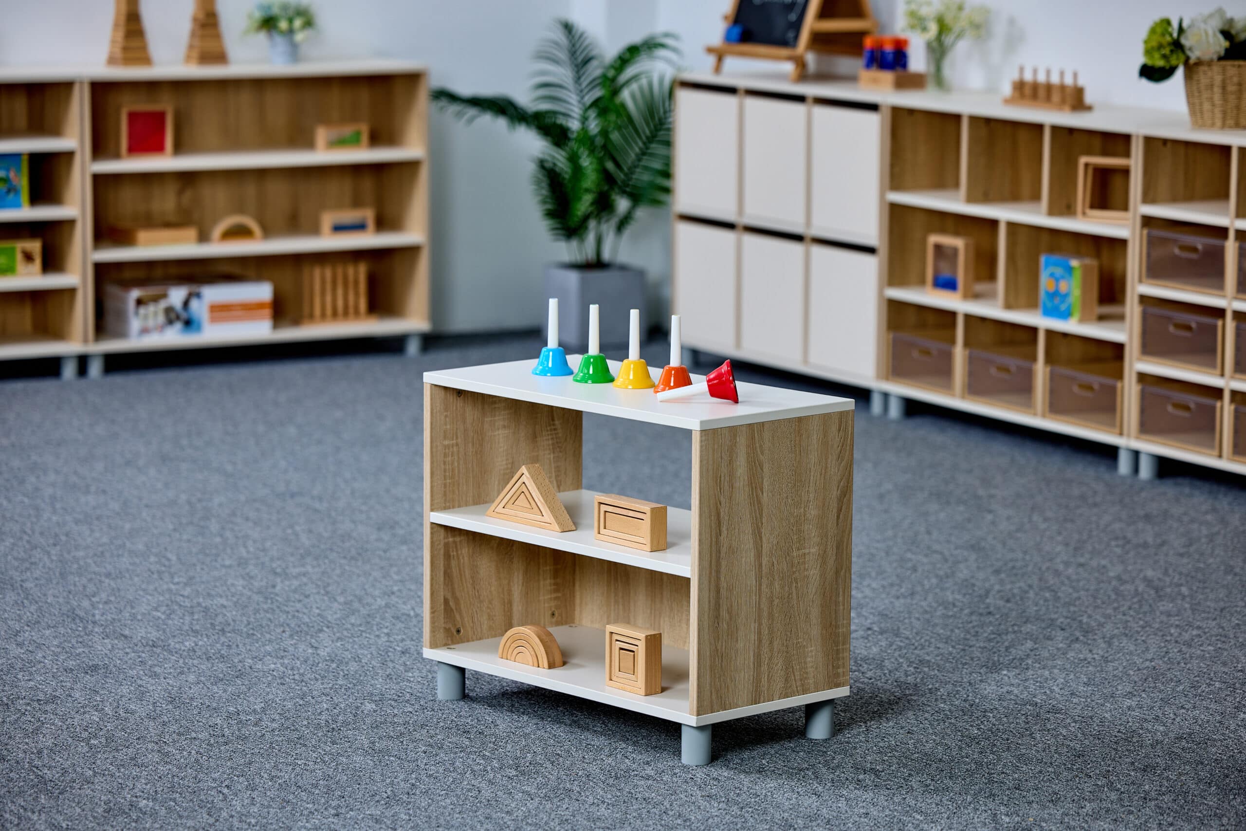 Meuble de rangement à dos semi-fermé - 2 étages – Image 7