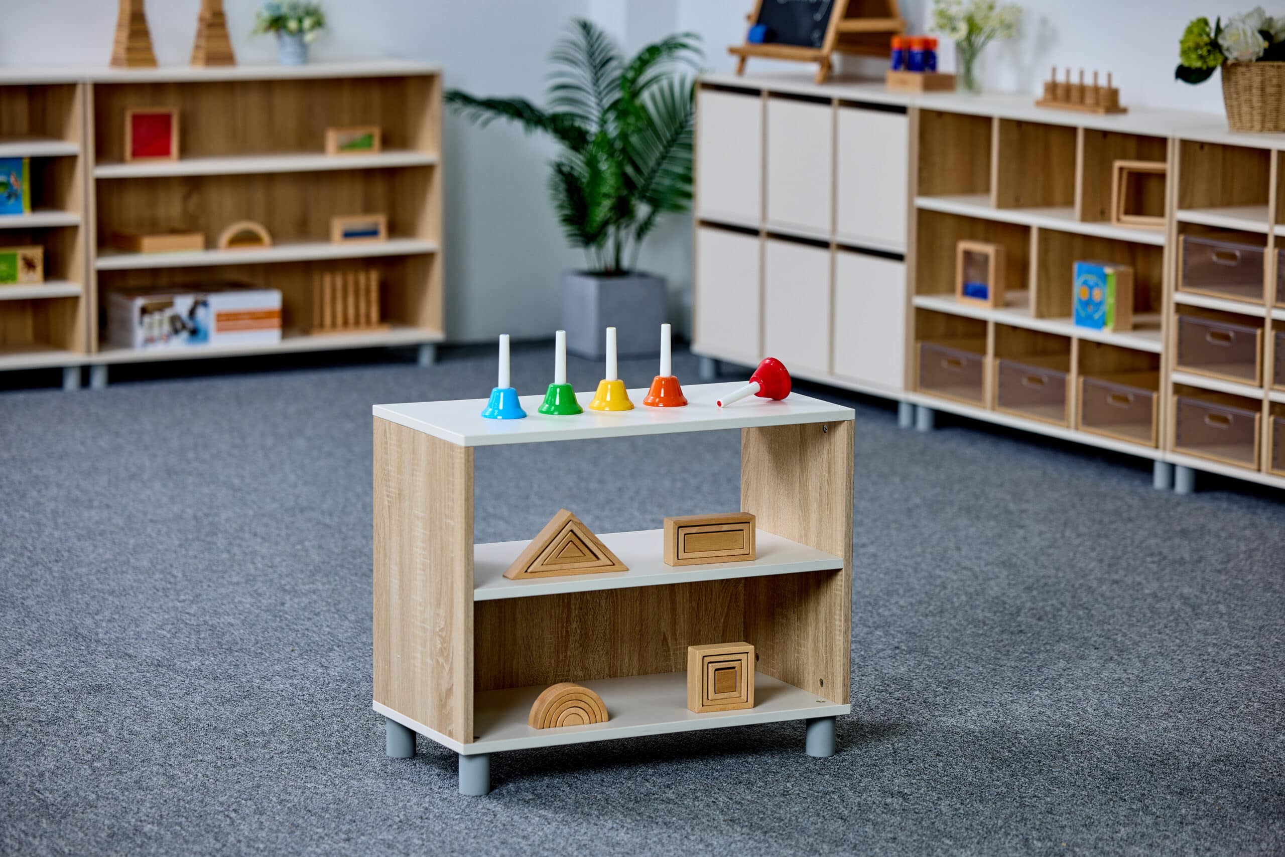 Meuble de rangement à dos semi-fermé - 2 étages – Image 5