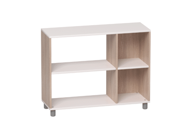 Meuble de rangement ouvert - 4 compartiments et 2 étages