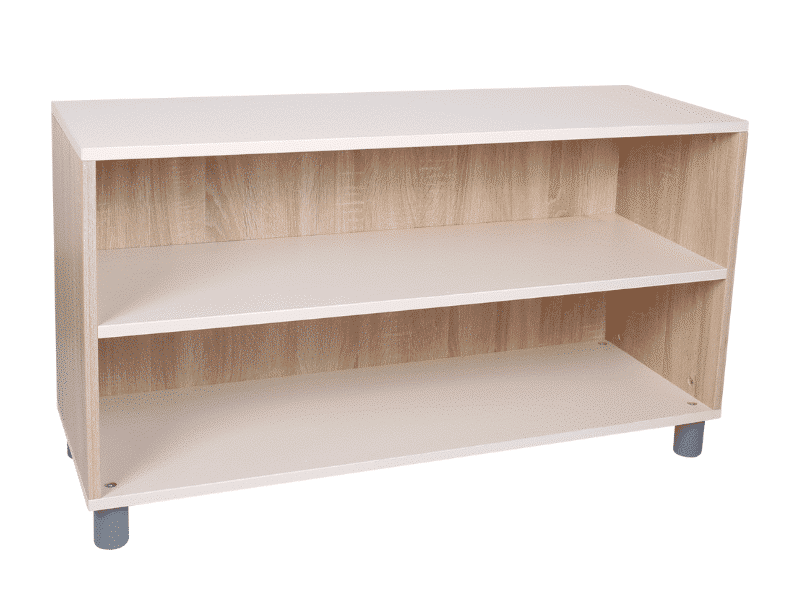 Meuble de rangement à dos fermé (large) - 2 étages