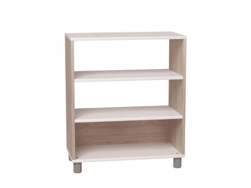 Meuble de rangement à dos semi-fermé - 3 étages