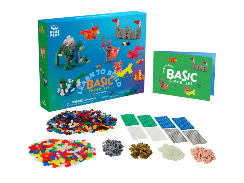 Apprendre à bâtir - 1200 morceaux (couleurs variées) - Plus Plus