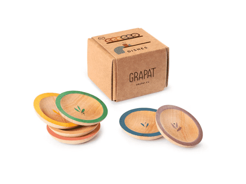 6 assiettes en bois – Grapat