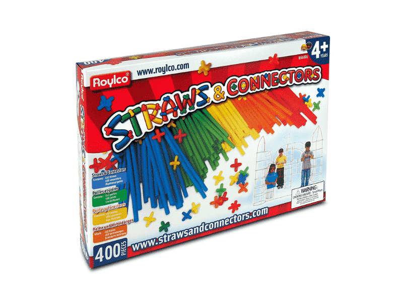 Pailles et connecteurs - 400 morceaux - Roylco
