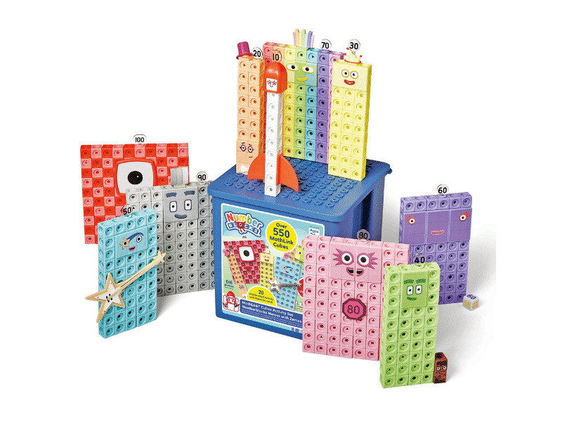 Numberblocks - Ensemble d’activité MathLink® Cubes – Héros Numberblocks avec les Zéros
