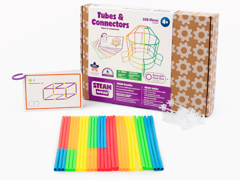Tubes et connecteurs - 338 morceaux - Roylco