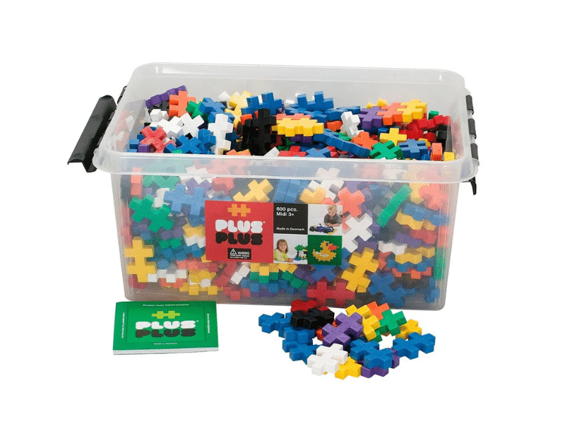 Ensemble Éducatif de 600 morceaux colorés (Gros) - Plus Plus