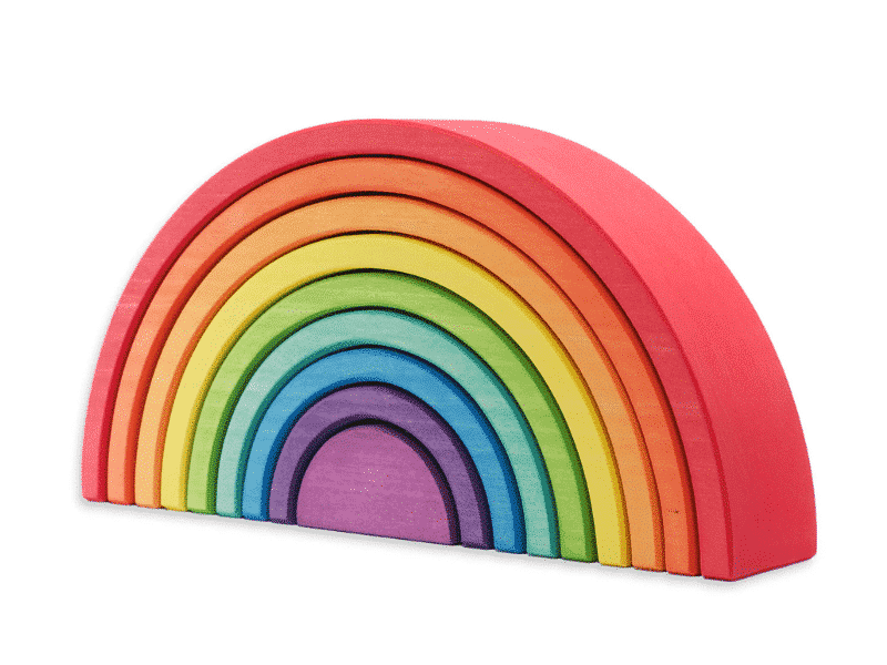Arc-en-ciel - Rouge - 9 morceaux - Ocamora