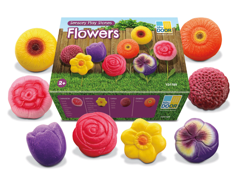 Fleurs - Collection Sensory Play Stones - Yellow Door