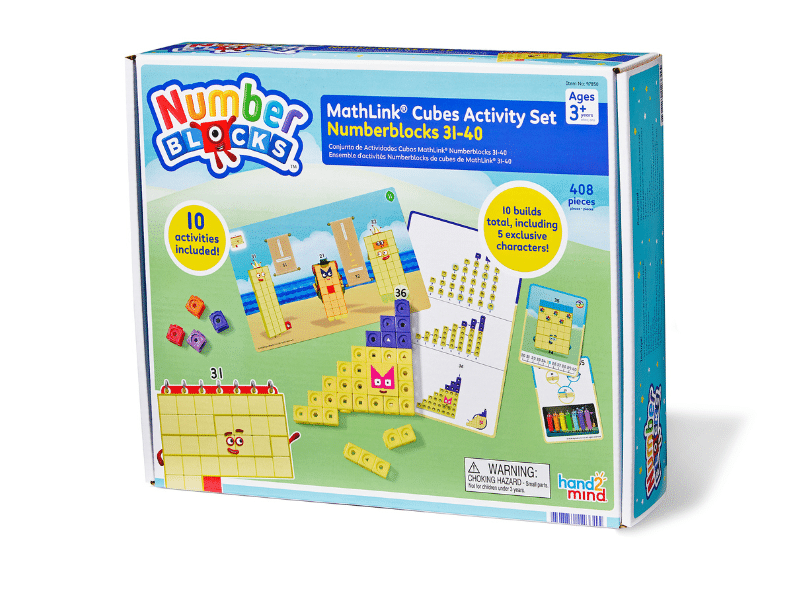 Numberblocks - Ensemble d'activités 31-40 avec Mathlink cubes