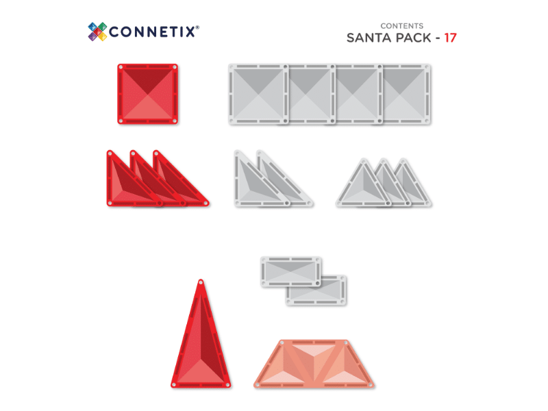 Connetix Tuiles Magnétiques - Ensemble Père Noël Édition limitée Noel 17 Mrx – Image 4