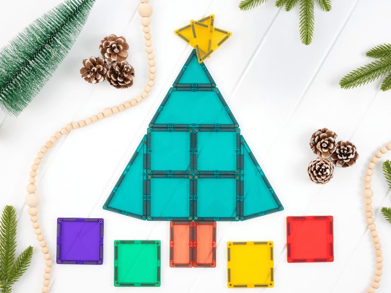Connetix Tuiles Magnétiques - Ensemble Sapin de Noël Édition limitée Noel 16 Mrx – Image 6