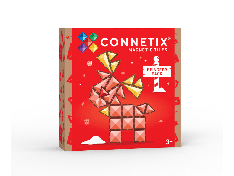 Connetix Tuiles Magnétiques - Ensemble Renne de Noël Édition limitée Noel 25 Mrx