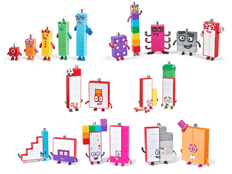 Numberblocks - Coffret Figurines Amis 1 à 20