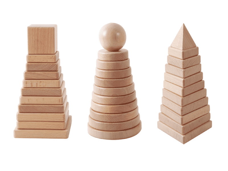 Blocs d'encastrement - 3 formes - Beleduc